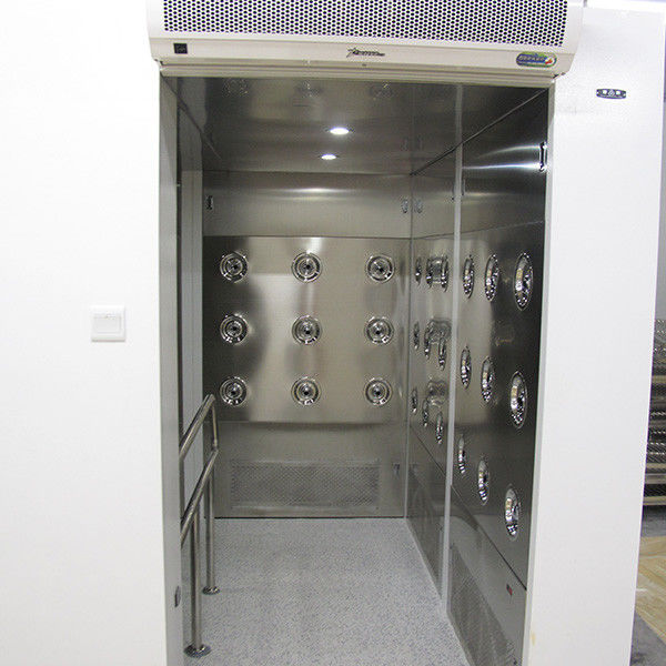 90-stopniowy tunel prysznicowy dla personelu, urządzenia do pomieszczeń czystych z malowanym materiałem stalowym 0