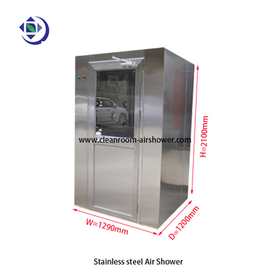 kupować One Person SS304 Air Shower Room With Manual Swing Doors / 3 Way Blow Jet Type online manufacture