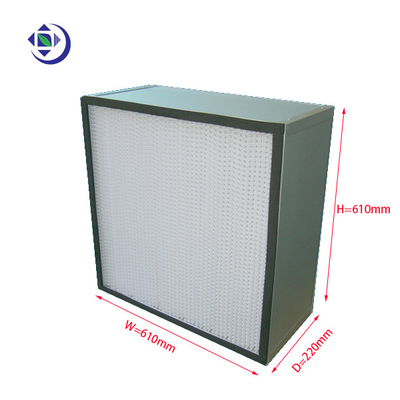 kupować Wysokowydajny filtr Hepa H13, filtr Hepa z głębokim plisowanym separatorem 610x610x220mm online manufacture