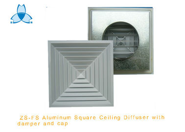 kupować White Ceiling Vent Diffuser Excellent Appearance With Cap , 600x600mm Face Size online manufacture