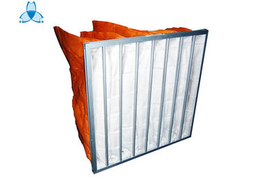 kupować Industrial Orange Pocket Air Filter High Dirty Capacity With EVA Or Silica Rubber Gasket online manufacture