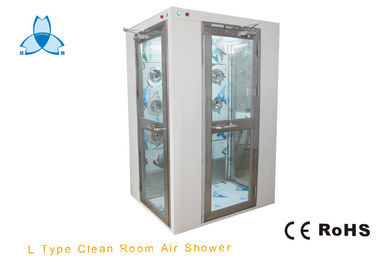 kupować Single Person Cleanroom Air Shower With 90 Degree Corner Doors , 800W Blow Power online manufacture