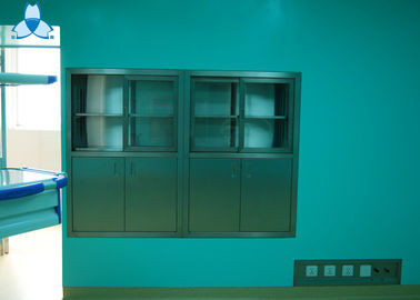 kupować Hospital Air Clean Custom Medicine Cabinets , Anodized Embedded Stainless Steel Medicine Cabinet online manufacture