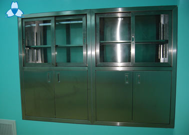 kupować Drug Storage Hospital Air Filter Stainless Steel Medical Cabinets With Manual Sliding Half - Glass Door online manufacture