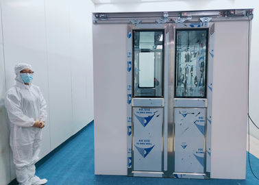 kupować AS-2040D-2.2-AD Prysznic powietrzny w czystym pomieszczeniu z podwójnymi drzwiami przesuwnymi online manufacture
