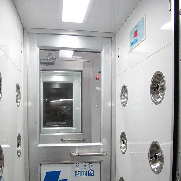 Automatyczny prysznic powietrzny do pomieszczeń czystych z aluminiowymi drzwiami skrzydłowymi W730 mm, szerokość 1230 mm 0