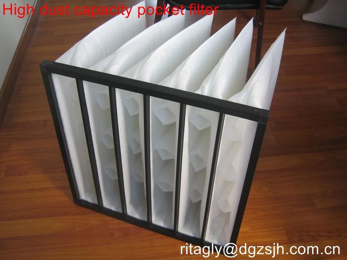F6 Sztywny filtr kieszonkowy 24x24x24 cali Filtr synetyczny do turbin gazowych 2