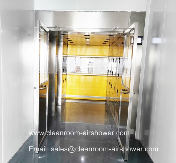 Typ tunelu Prysznic powietrzny Cleanroom Elektryczny ryglowany dla przemysłu półprzewodników 1