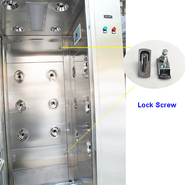 Prysznic powietrzny AC380V ze stali nierdzewnej dla 1 osoby z ekranem dotykowym LCD 3