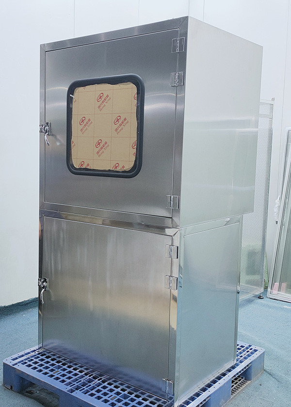 SS304 Air Shower Pass Box do pomieszczeń czystych z mechaniczną blokadą 0